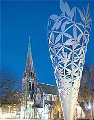 Cathedral and Chalice in Cathedral Square, Christchurch NZ.jpg